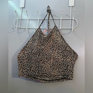 Leopard print halter